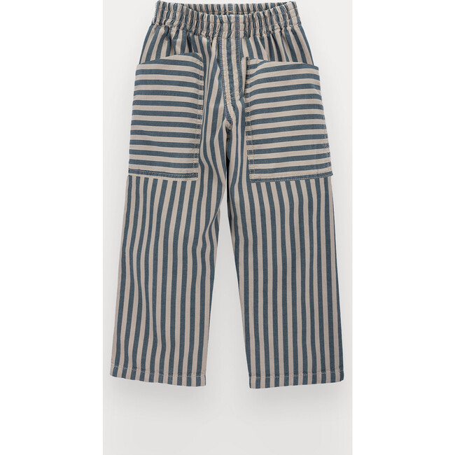 Sloan Trousers For Boy, Stripes Cotton Twill