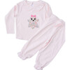 Liberty of London Ghost Children's Frilled Pyjamas, Pale Pink - Pajamas - 1 - thumbnail