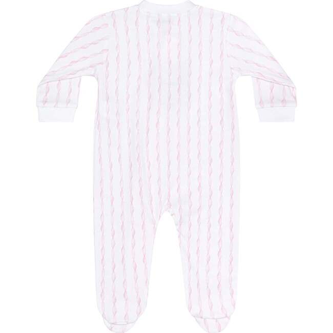 Pink Twirls Zipper Footie - Footie Pajamas - 2