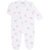 Pink Stars Print Zipper Footie - Footie Pajamas - 1 - thumbnail