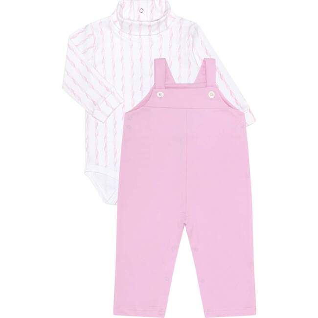 Pink Twirl Overall Set