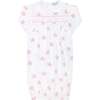 Pink Stars Print Smocked Gown - Nightgowns - 1 - thumbnail