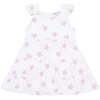 Pink Stars Print Ruffle Dress - Dresses - 1 - thumbnail