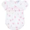 Pink Stars Print Smocked Bubble - Rompers - 1 - thumbnail