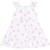 Pink Stars Print Ruffle Dress - Dresses - 2