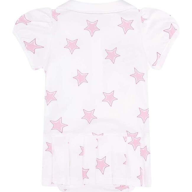 Pink Stars Print Onesie Dress - Dresses - 2