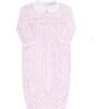 Pink Cheetah Print Smocked Gown - Nightgowns - 1 - thumbnail