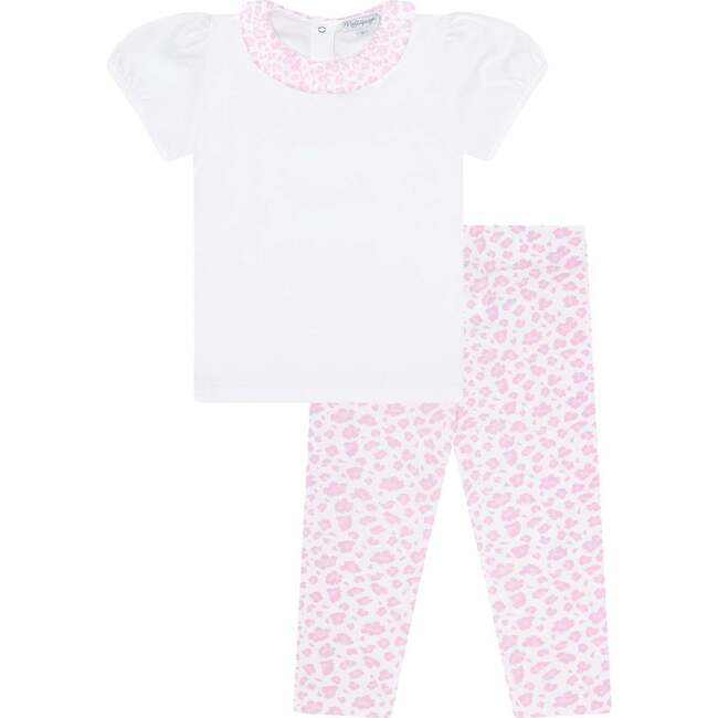Pink Cheetah Tee-Leggings Set