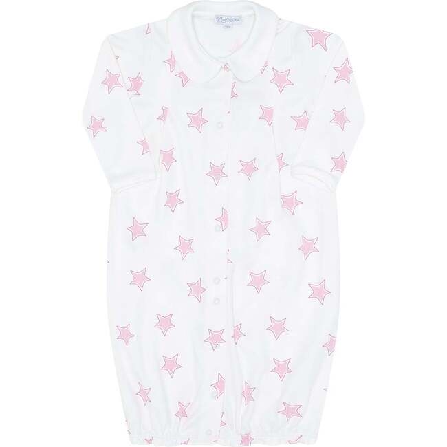 Pink Stars Print Converter Gown