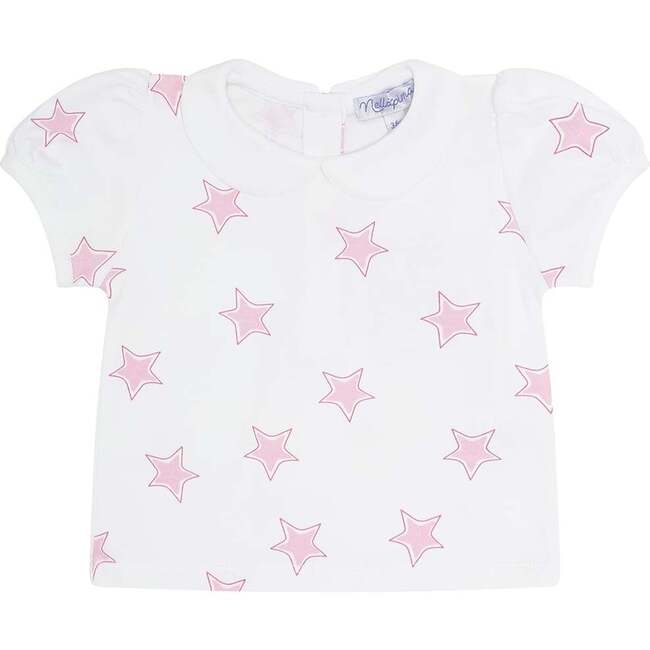 Pink Stars Print Diaper Cover Set - Mixed Apparel Set - 2