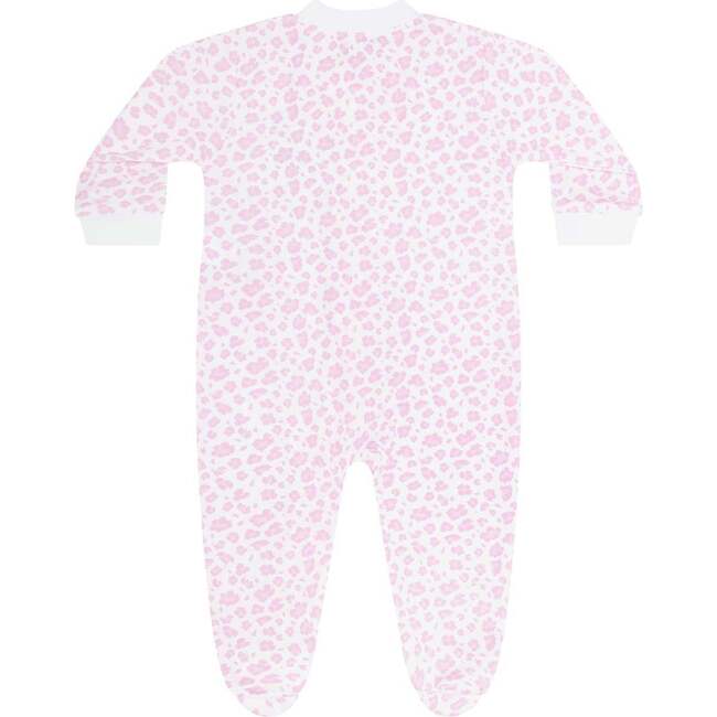 Pink Cheetah Print Zipper Footie - Footie Pajamas - 2