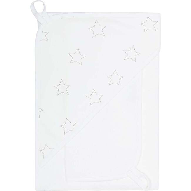 Grey Stars Print Towel Set