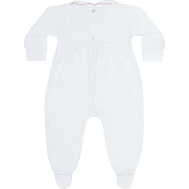 Heart Smocked Footie - Footie Pajamas - 2