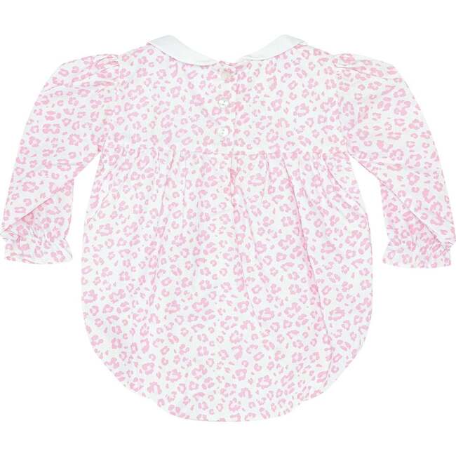 Pink Cheetah Print LS Bubble - Rompers - 2