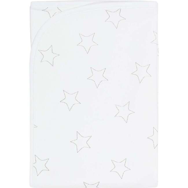 Grey Stars Print Blanket
