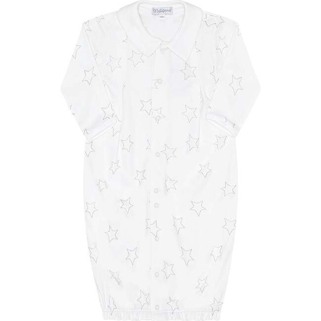 Grey Stars Print Converter Gown