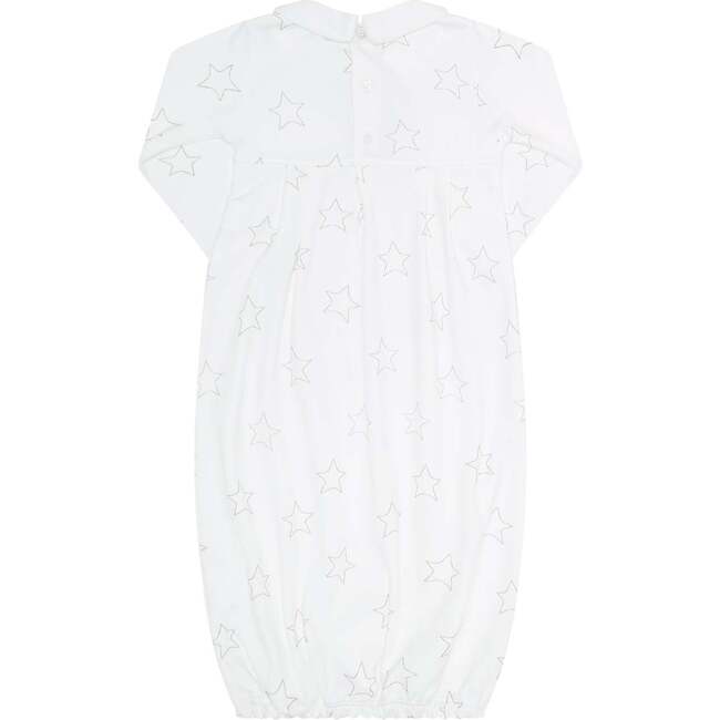 Grey Stars Print Gown - Nightgowns - 2