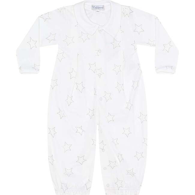 Grey Stars Print Converter Gown - Nightgowns - 2