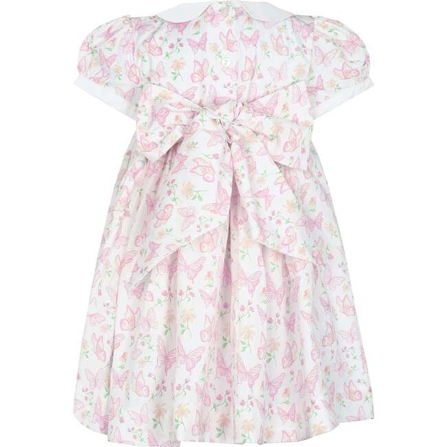 Butterflies Print Smocked Dress - Dresses - 2