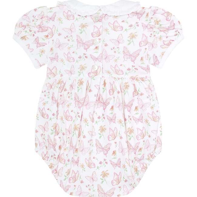Butterflies Print Smocked Bubble - Rompers - 2