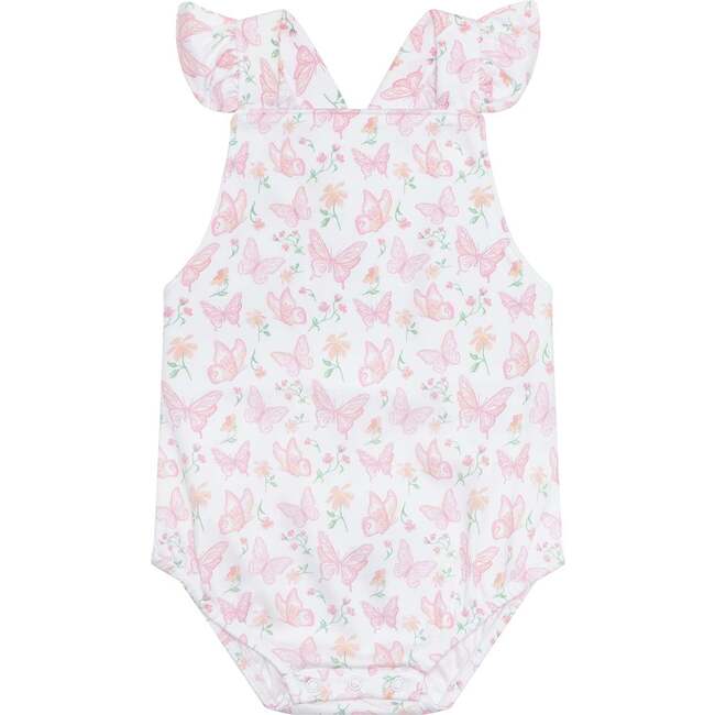 Butterflies Print Ruffle Bubble