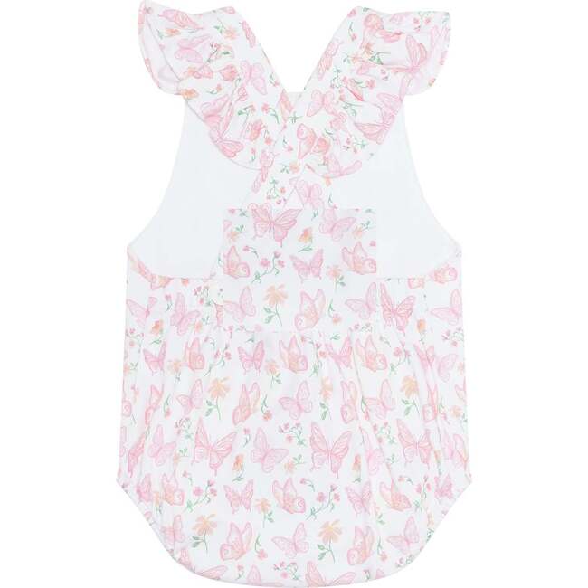 Butterflies Print Ruffle Bubble - Rompers - 4
