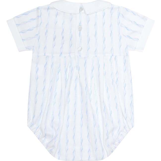 Blue Twirls Bubble - Rompers - 2