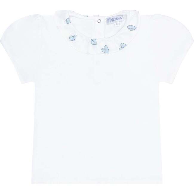 Blue Heart Print Tee