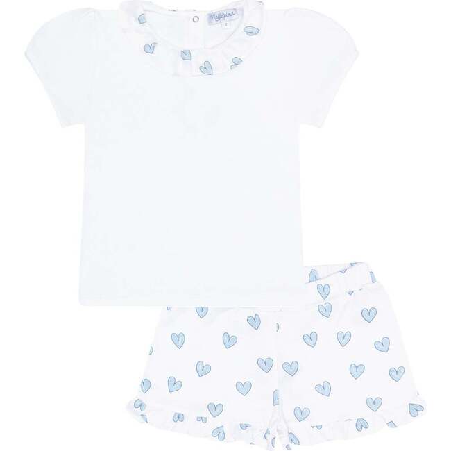 Blue Heart Short Set