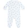 Blue Heart Print Zipper Footie - Footie Pajamas - 2