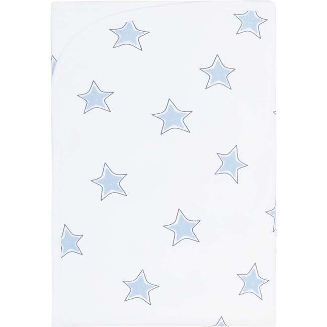 Blue Stars Print Blanket
