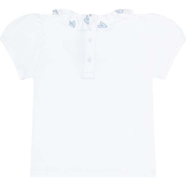Blue Heart Print Tee - T-Shirts - 2