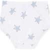 Blue Stars Print Diaper Cover Set - Mixed Apparel Set - 3