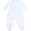 Blue Heart Print Smocked Footie - Footie Pajamas - 3