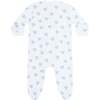 Blue Heart Print Zipper Footie - Footie Pajamas - 3