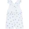Blue Heart Print Romper - Rompers - 3