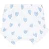 Blue Heart Print Diaper Cover Set - Mixed Apparel Set - 3