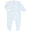 Blue Cheetah Print Zipper Footie - Footie Pajamas - 1 - thumbnail