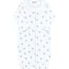 Blue Heart Print Converter Gown - Nightgowns - 4