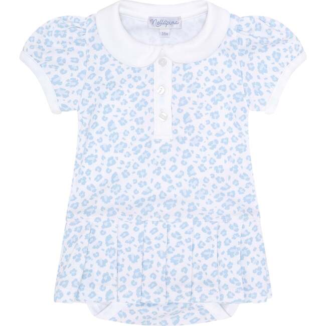 Blue Cheetah Print Onesie Dress
