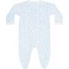 Blue Cheetah Print Crossover Footie - Footie Pajamas - 2