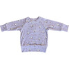Girl's Raglan Sweatshirt Lavender Owl - Sweatshirts - 1 - thumbnail