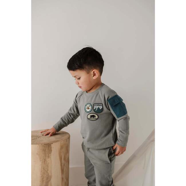 Boy's Raglan Sweatshirt Footprints - Sweatshirts - 5