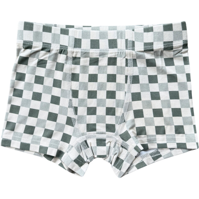 Boy's Boxer Fern Checkered