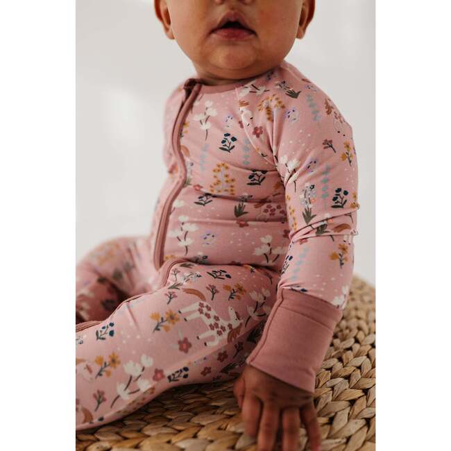 Long Sleeve Zip Romper Footprints - Rompers - 4