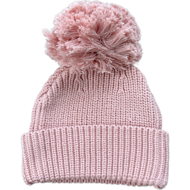 Knit Pom Hat Misty Rose