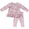 Long Sleeve Peplum Set Unicorn - Mixed Apparel Set - 1 - thumbnail