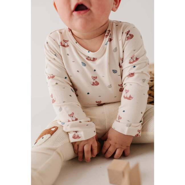 Baby Long Sleeve Bodysuit Footprints - Onesies - 2