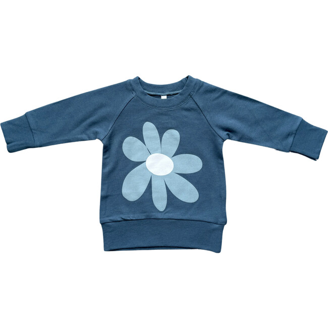 Girl's Raglan Sweatshirt Slate Daisy