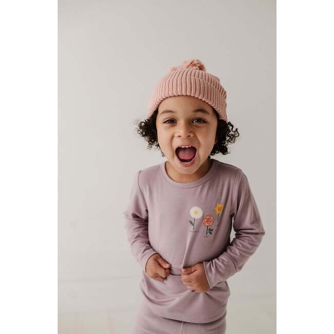 Knit Pom Hat Misty Rose - Hats - 6